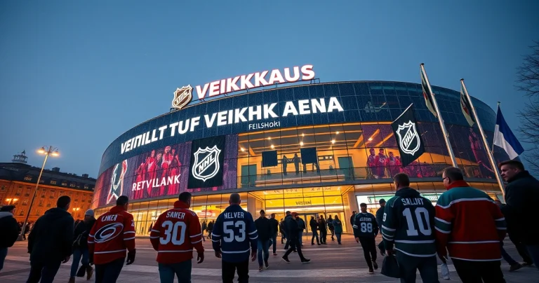 NHL Global Series Helsinki 2026: Hurricanes ja Kraken Veikkaus Arenalla