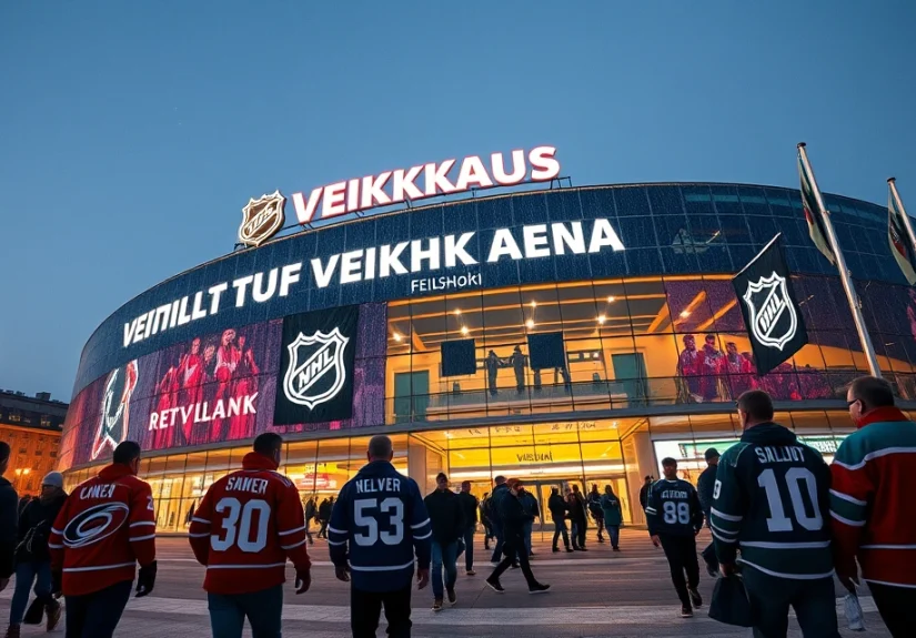 NHL Global Series Helsinki 2026: Hurricanes ja Kraken Veikkaus Arenalla