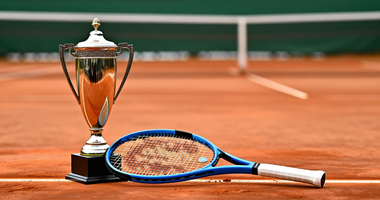 Tennismestaruuden pokaalipalkinto savikentällä kesäisessä SM-kilpailussa
