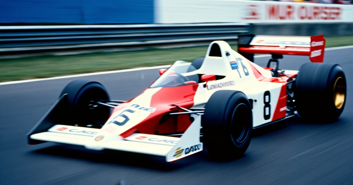 Vintage F1-auto kilparadalla 1980-luvulla, suomalaisten F1-historian alku
