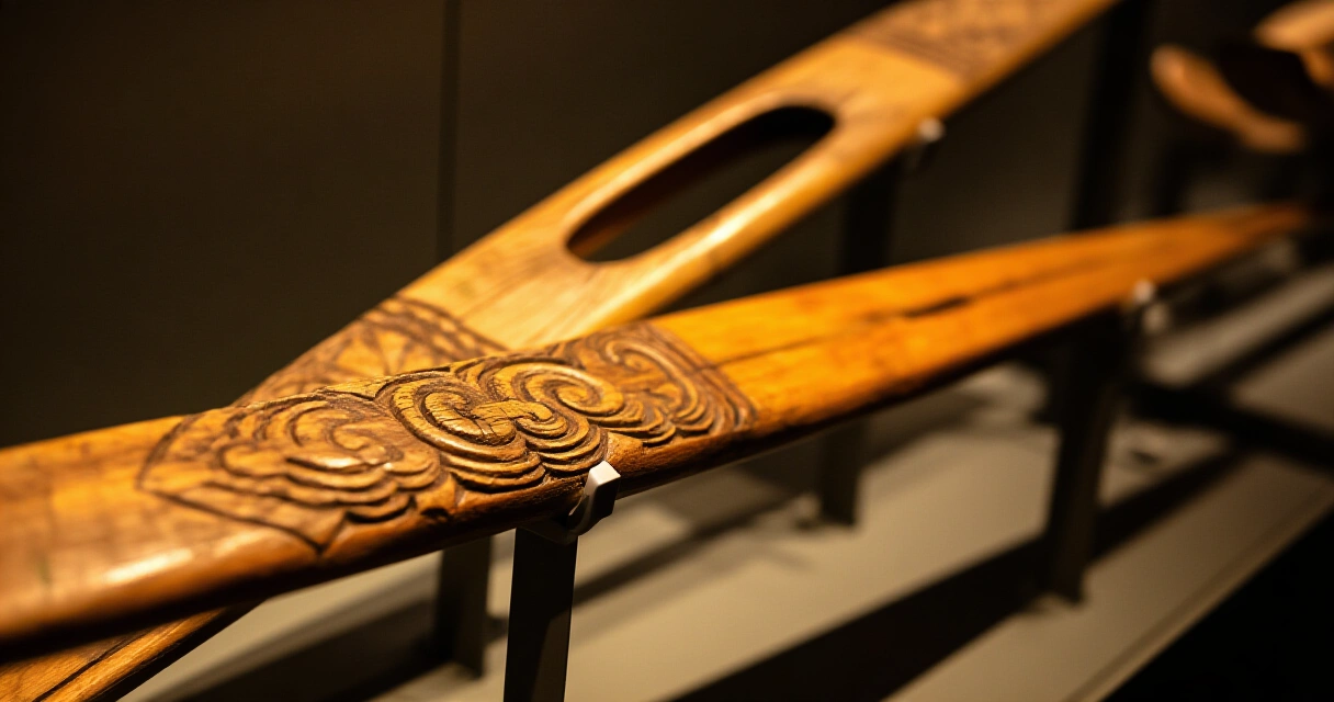 Muinaiset pohjoismaiset puusukset museonäyttelyssä