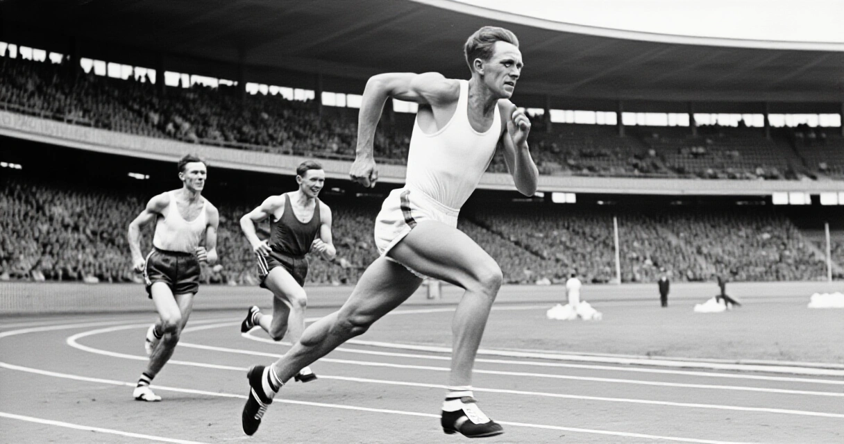 Suomalaiset urheilijat varhaisissa olympialaisissa, mustavalkoinen historiakuva