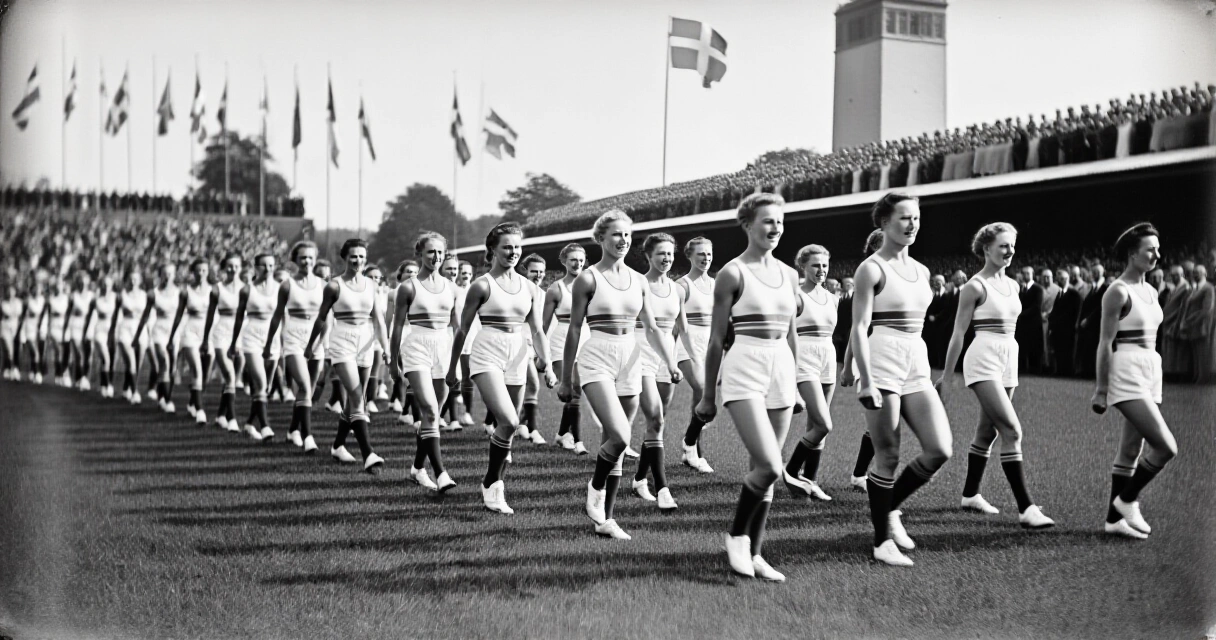 Suomalaiset urheilijat olympialaisten avajaisissa historiallisessa valokuvassa